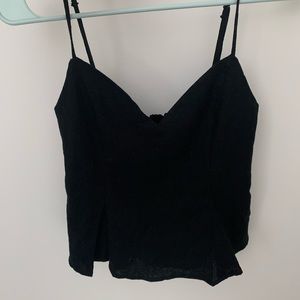 Black crop top